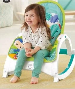 نینی لای لای موزیکال صندلی غذاشو سبز - تصویر 4