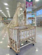 تخت گهواره چوبی هلالی - تصویر 4