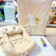 ست لبه دار مخمل کبریتی